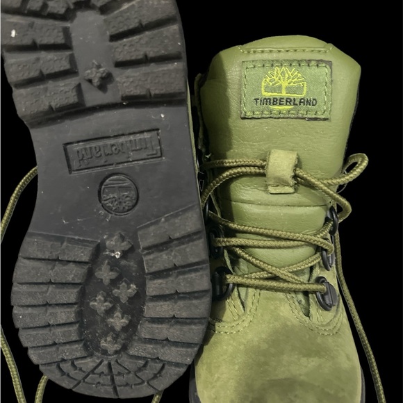 Timberland Boys 6” Field Boots Green - Picture 2 of 4